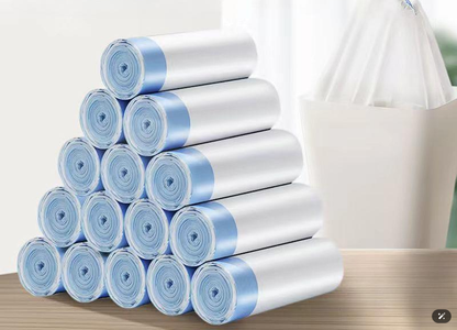 Orvelaro White Drawstring Kitchen & Bathroom Garbage Bags